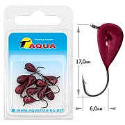 Капля с ушком, обмазка d5мм 1,9гр 119099 Мормышка ВОЛЬФРАМ AQUA (Ru) (уп.10 шт)