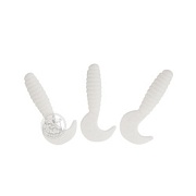 Твистер МИНИ 1 дюйм белый (2,5 см) (уп/100шт)