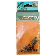 СТОПОР БУСИНА d6 (пакет) ЧЁРНАЯ для лески,плетёнки(уп.20шт.)