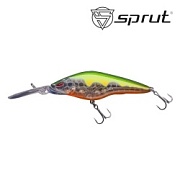 Воблер SPRUT Hirame 60SP-CRGR1 60mm 6.7gr загл.1.5-2.5m suspending