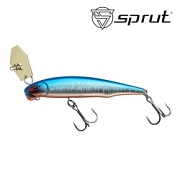 Воблер SPRUT Rufu Shine 70S-SB 70mm 9gr загл.0.5-1.0m sinking