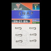 Карабин SPRUT SN-21 BN №1/9kg Hawaii snap (уп.6шт)
