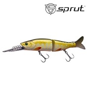 Воблер SPRUT Shiruba 125F-PK1-UV 125mm 25gr загл. 2.0-3.0m floating