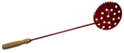 ЧЕРПАК для льда (окрашенный) с деревянной ручкой, красный