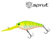 Воблер SPRUT Roko 80F-WLT 80mm 21.5gr загл. 4.0-6.0m floating