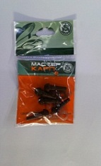 Конус силиконовый "Грибок"+кольцо пл. для карп.снасти коричневый (уп.5шт.)