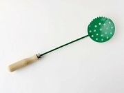 ЧЕРПАК для льда окрашенный (ручка пласт. под ДЕРЕВО), зеленый