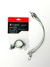 ПОВОДОК с крючком 8307 "FLAMINGO кр.№4 (уп.5шт.)