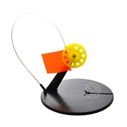 Жерлица с угл. стойкой с кат. d.65 цв.желтый