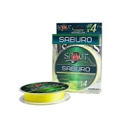 Шнур SPRUT SABURO Soft Ultimate Braided Line х 4 Fluo Yellow 140m 0.14mm 11.5kg