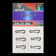 Карабин SPRUT SN-21 BN №3/20kg Hawaii snap (уп.6шт)