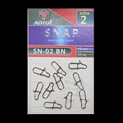 Карабин SPRUT SN-02 BN №2/25kg Fastlock snap (уп.10шт)
