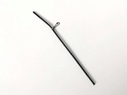 Противозакручиватель изогнутый d-3мм черный 21см РАСПРОДАЖА (уп/10шт)