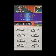 Карабин SPRUT SN-04 BN №2/25kg New hooked snap (уп.8шт)