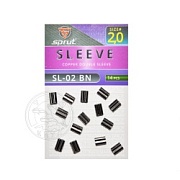 Трубки обжимные SPRUT SL-02 BN d.2.0 Copper double sleeve (уп.14шт)