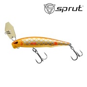Воблер SPRUT Rufu Shine 70S-OSC 70mm 9gr загл.0.5-1.0m sinking