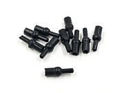 Стопор-отбойник с бусинкой L-17мм ЧЕРНЫЙ для карп.снасти (уп.10шт.)