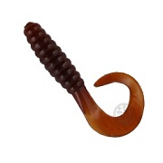 Силиконовая приманка ACTION PLASTICS Curl Tail Grub 4 - 007 (уп.10шт)