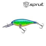 Воблер SPRUT Buri Shad 3D 70F-LBT-3D 70mm 11gr загл. 2.0-3.0m floating