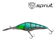 Воблер SPRUT Hirame 60SP-CRGRP 60mm 6.7gr загл.1.5-2.5m suspending