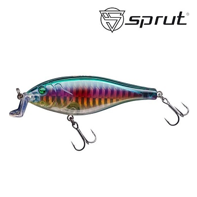 Воблер SPRUT Saba Shad 3D 57F-OIL-3D 57mm 6gr загл.1.0-1.7m floating