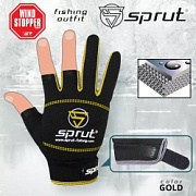 Перчатки Sprut Neopren spinning gloves (желтый) NPSPGLV-G-OS