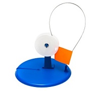 Жерлица с прямой стойкой СИНЯЯ с кат. цв.белый