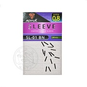 Трубки обжимные SPRUT SL-01 BN d.0.8 Copper single sleeve (уп.24шт)
