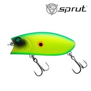 Воблер SPRUT Bori 57F-LGRD 57mm 10gr загл.0,1-0,3m floating