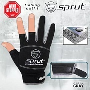 Перчатки Sprut Neopren spinning gloves (серый) NPSPGLV-GR-OS