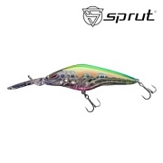 Воблер SPRUT Hirame 60SP-CRLB 60mm 6.7gr загл.1.5-2.5m suspending