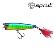 Воблер SPRUT Hikari Pop 3D 65TW-LBT 65mm 7gr top water