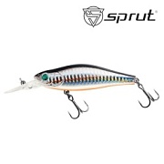 Воблер SPRUT Minako 90F-SBK 90mm 21gr загл.2.0-3.0m floating