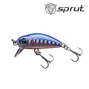 Воблер SPRUT Taburo Trout 35S-SVBL 35mm 2.7gr загл.0.1-0.5m sinking