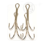 Крючок Sprut двойной Kiba SD-36 NK №2/0 (Double Round Bend NickelHook) (уп,4шт)
