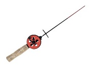 УДОЧКА зимняя "Профи" УП-1 с пробк. ручк. (хлыст стекловолокно) красная