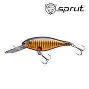 Воблер SPRUT Buri Shad 3D 70F-GB-3D 70mm 11gr загл. 2.0-3.0m floating