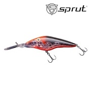 Воблер SPRUT Hirame 60SP-CRRBK 60mm 6.7gr загл.1.5-2.5m suspending