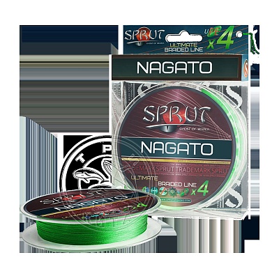 Шнур SPRUT NAGATO Hard Ultimate Braided Line х 4 0.14 mm 140m 11.5 kg Neon Green