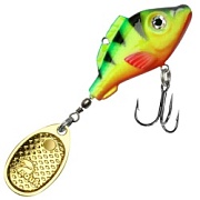 Блесна AQUA НЕМО COMET, вес-26,0g, лепесток №2, цвет 019 (флуоресцентный окунь, золото) 125643