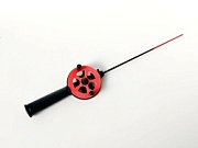 УДОЧКА зимняя "Профи" УП-2 с пласт. ручк. (хлыст стекловолокно) красная