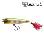 Воблер SPRUT Hikari Pop 3D 65TW-SL 65mm 7gr top water