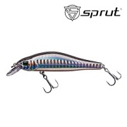 Воблер SPRUT Oshiba 80F-SBK (A027) 80mm 8gr загл.0.8-1.5m floating