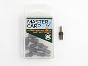 Стопор-отбойник с бусинкой (коробочка) L-17мм КОРИЧНЕВЫЙ для карп.снасти (уп.10шт.)