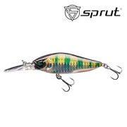 Воблер SPRUT Goromo 75F-P 75mm 12gr загл. 1.5-2.5m floating