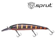 Воблер SPRUT Taiho 120F-CRBK-STR 120mm 17.5gr загл.2.0-3.0m floating