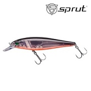 Воблер SPRUT Blood Suwaru 100F-CRBK 100mm 15gr загл.1,0-2,0m floating+Blood Attractor UPA