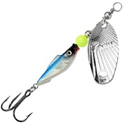 Блесна AQUA FISH SHELL-2, вес- 9,0g, лепесток №2 (серебро), цвет тела 06 (голубая спинка) 124187