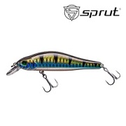 Воблер SPRUT Oshiba 80F-SBGP 80mm 8gr загл.0.8-1.5m floating