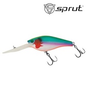 Воблер SPRUT Roko 80F-SJBL 80mm 21.5gr загл. 4.0-6.0m floating